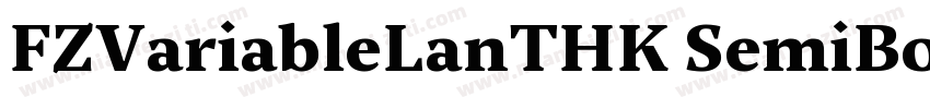 FZVariableLanTHK SemiBold字体转换